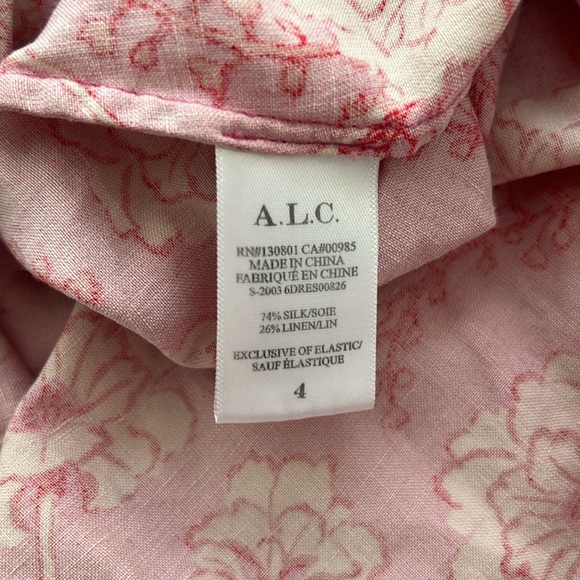 A.L.C. Calley Off Shoulder Dress Pink - Picture 10 of 10